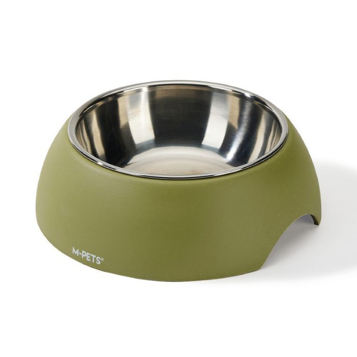 M-PETS Eco Bamboo Bowl – Olive S 190ml