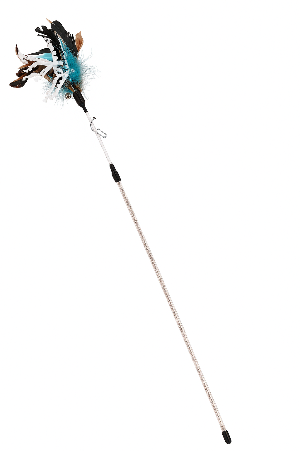 Nutrapet Feather Flick Cat Wand Blue