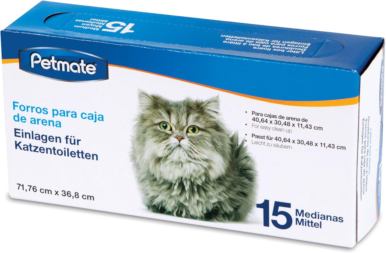 Petmate Litter Pan Liners 15Ct Medium