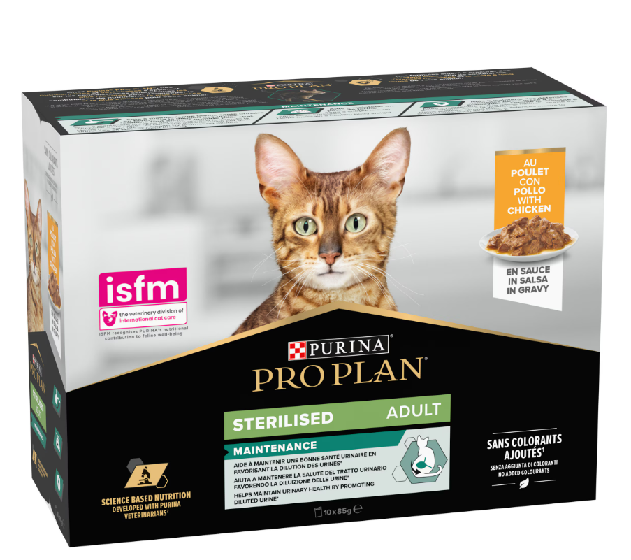 Purina Pro Plan Nutri Savour Chicken In Gravy Sterilised Cat Food Pouch - 85 G - Pack Of 12