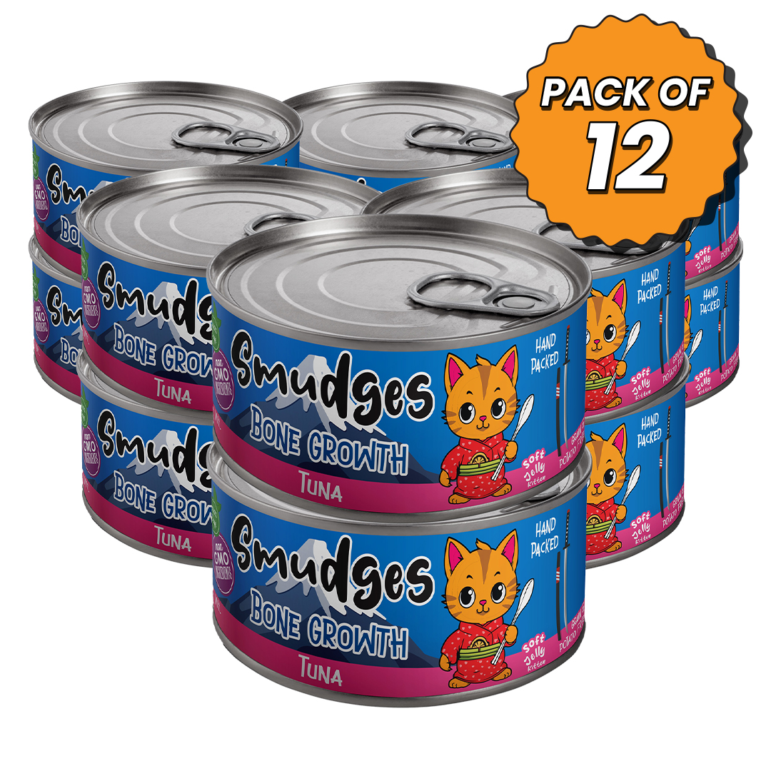 Smudges Kitten Tuna Minced in Soft Jelly 60g Pack of 12