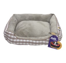 Aahh… Squarey L46 X w36 X h42Cms Flannel Beige Checkered