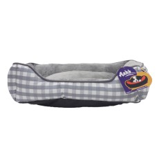 Aahh… Squarey L46 X w36 X h42Cms Flannel Grey Checkered