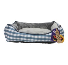 Aahh… Squarey L46 X w36 X h42Cms Flannel Blue Grey Checkered