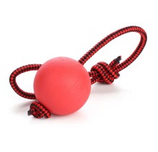 Rubz Rubber Ball with Rope Large - 1pc