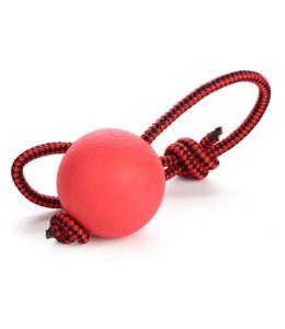 Rubz Rubber Ball with Rope Large - 1pc