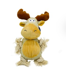 Plush Pet Elk Dog Toy - 1pc