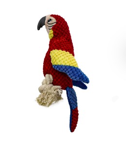 Plush Pet Bird Dog Toy - Multicolor and Design - 1pc