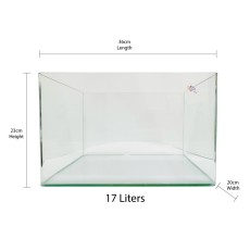 Aqua Viu Curved Glass Tanks - 35 x 20 x 23 cm