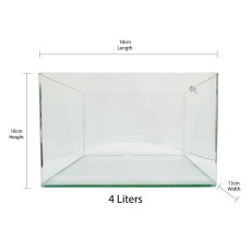 Aqua Viu Curved Glass Tanks - 18 x 13 x 18 cm