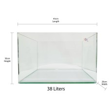 Aqua Viu Curved Glass Tanks - 45 x 28 x 30 cm
