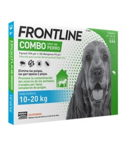 Frontline Flea & Tick Spot On Combo for Dogs & Home Protection Medium - 3 Pipettes