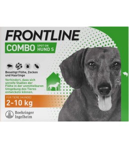 Frontline Flea & Tick Spot On Combo for Dogs & Home Protection Small - 3 Pipettes