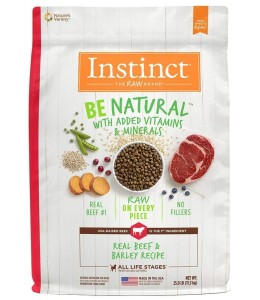 Instinct Be Natural Kibble Beef & Barley Dry Dog Food (25lbs)