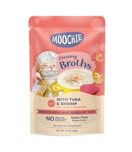 MOOCHIE CREAMY BROTH WITH TUNA & SHRIMP 40g Pouch