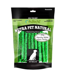 Nutrapet Munchy Sticks ( GREEN PARSLEY) 300G