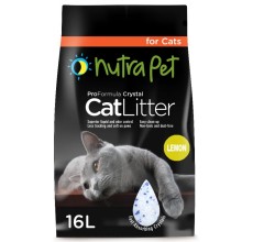 NutraPet Cat Litter Silica Gel 16L – Lemon Scent