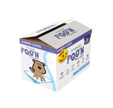 Nutrapet Poo N Pee Pads Lavender Scented -Puppy pads Fast Absorption With Floor Mat Stickers (60x60cms) -2 Box - 100 Count