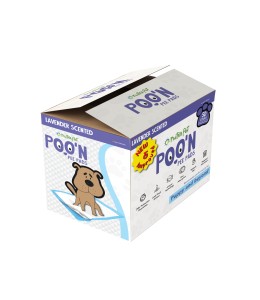 Nutrapet Poo N Pee Pads Lavender Scented -Puppy pads Fast Absorption With Floor Mat Stickers (60x60cms) -2 Box - 100 Count