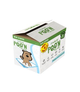 Nutrapet Poo N Pee Pads Original - Fast Absorption With Floor Mat Stickers (60x60cms) - 50 Count