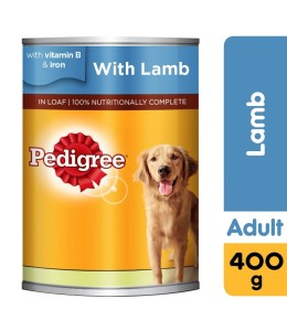 Pedigree Lamb, Wet Dog Food, Can 400g