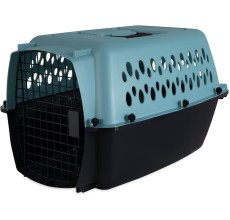 PETMATE VARI KENNEL FASHION 24" 10-20LBS ~ PEARL BLUE & BLACK (IATA APPROVED)