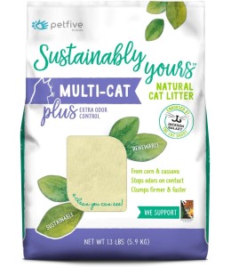 Sustainably Yours Natural Cat Litter Plus - 13lb /6 Kgs