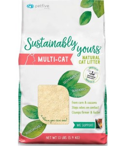 Sustainably Yours Natural Cat Litter - 13lb /6 Kgs