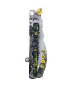 Swooosh Only Green Green Cat Safe Cat Collar - Army Green