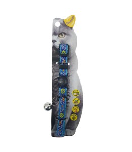 Swooosh Flowericious Flower Safe Cat Collar - Blue