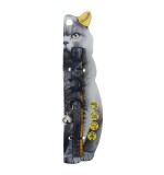 Swooosh Cat In Denim Nylon Safe Collar - Yellow
