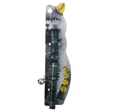 Swooosh Bright & Beautiful Grid Safe Cat Collar - Green