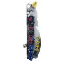 Swooosh Leafy Cat Safe Cat Collar - Blue