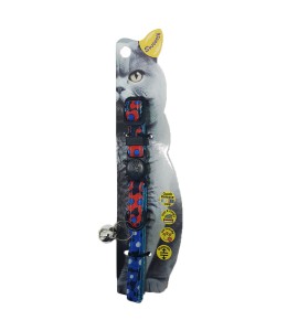 Swooosh Leafy Cat Safe Cat Collar - Blue