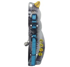 Swooosh Simple & Calm Nylon Pure Safe Cat Collar - Light Blue