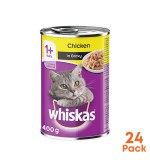 Whiskas Beef in Gravy Cat Food, 80 gm (24 Cans)