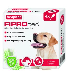 BEAPHAR FIPROTEC FOR LARGE DOG - 4 PIPETTES