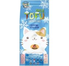NutraPet Tofu Snowflake Clumping Cat Litter Peach - 7 Liters