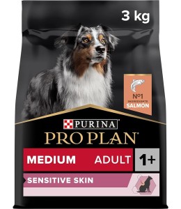 Purina PRO PLAN MEDIUM ADULT SENSITIVE SKIN DOG SALMON 3kg