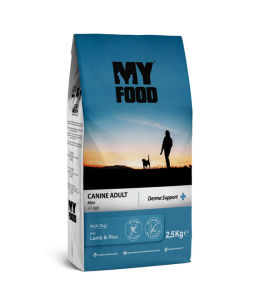 MyFood Adult Mini Breed Lamb & Rice, Derma Support, No Corn & No Soy 2.5Kg