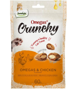 Dentalight Omegas & Chicken Flavour Creamy Lickable Cat Treat 5pcs x 10g