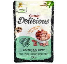 Dentalight Catnip & Shrimp Flavour Semi Moist & Soft Cat Treat 50g