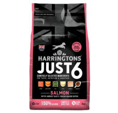 Harringtons Just 6 Salmon Grain Free Adult Dry Dog Food 2KG