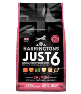Harringtons Just 6 Salmon Grain Free Adult Dry Dog Food 2KG