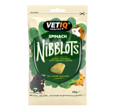 VETIQ Nibblots Spinach Small Animal Treats 30g