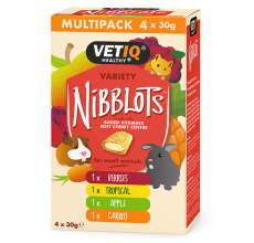 VETIQ Nibblots Small Animals Treats 4 x 30g Variety Pack