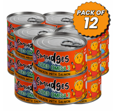 Smudges Adult Cat Chicken With Salmon In Gravy 80g Pack of 12