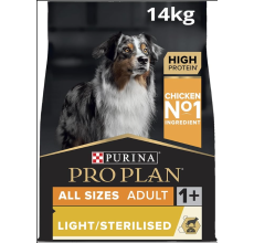 Purina Pro Plan All Size Adult Light Sterilised Dog Chicken 14Kg