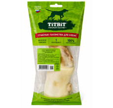 TiTBiT Cut Beef Leg Natural Dog Chew - Single Ingredient Dental & Long-Lasting Chew with Bone, 1pc (312g)