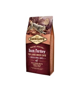 Carnilove Duck & Turkey For Large Breed Cat dry Food 6kg